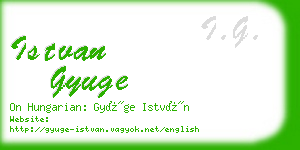 istvan gyuge business card